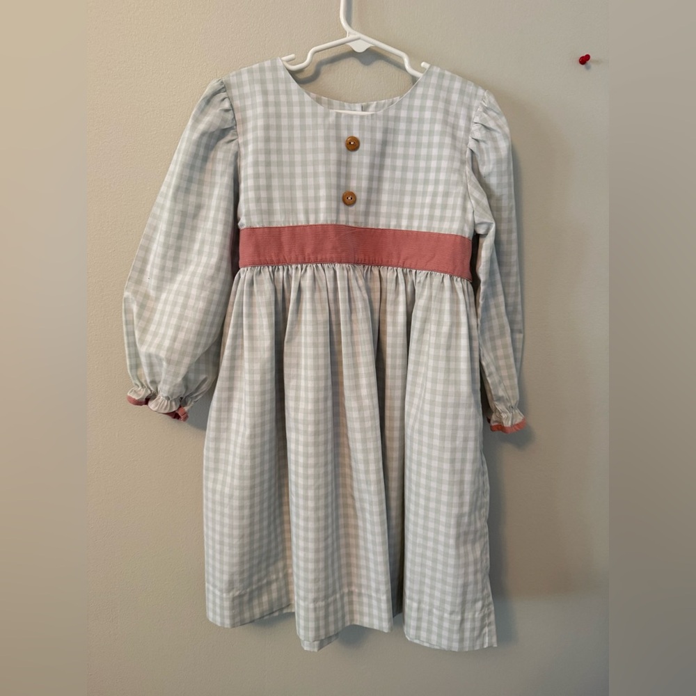 Banana Split Mint Green Gingham Dress